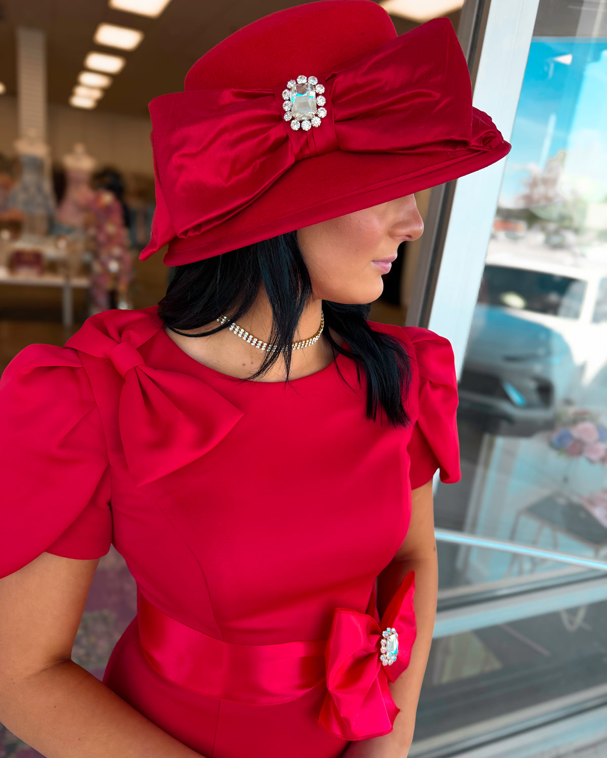 RED SATIN HOCO COURT SASH