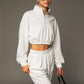 Long Sleeve Elastic Waist Top