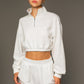 Long Sleeve Elastic Waist Top