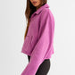 Pocket Detail Boxy Fleece Pullover Sweater