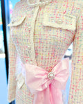 Bubblegum Pink Satin Bow Sash