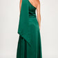 'GREEN WITH ENVY' SATIN MIDI