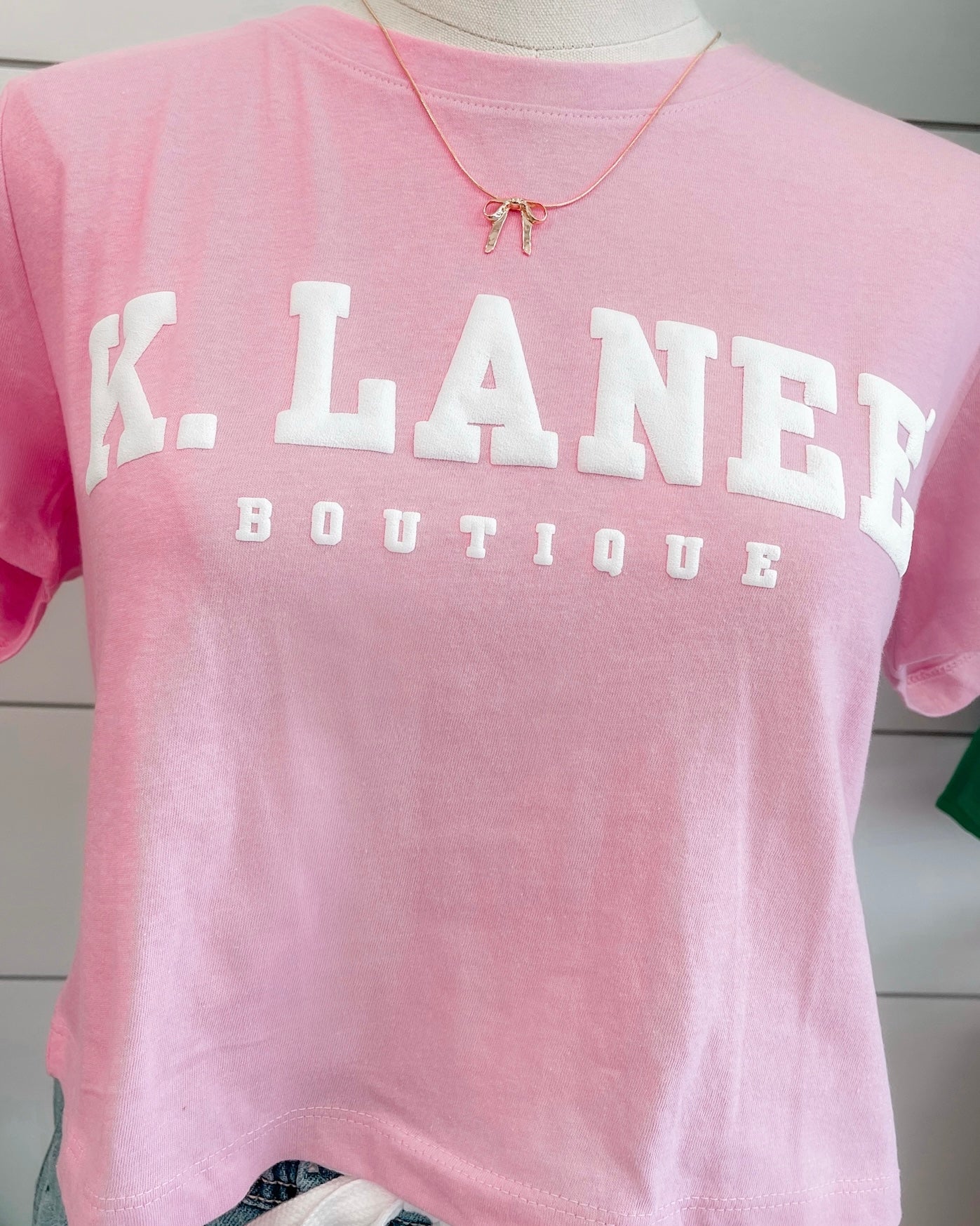 KLB CROPPED VARSITY TEE