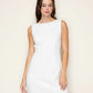 TIMELESSLY CLASSIC BOAT NECK MINI DRESS