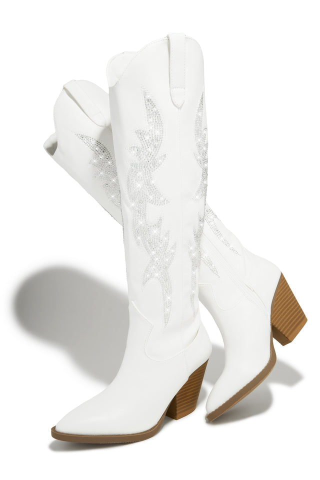 RILEY RHINESTONE COWGIRL BOOTS