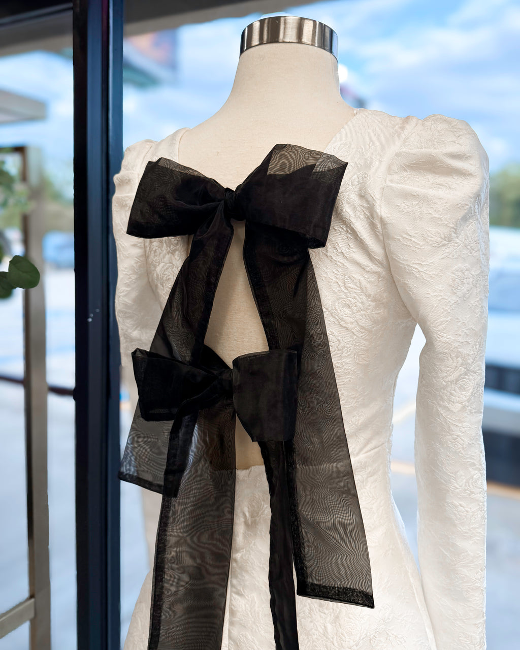 "I DO" JACQUARD MINI DRESS