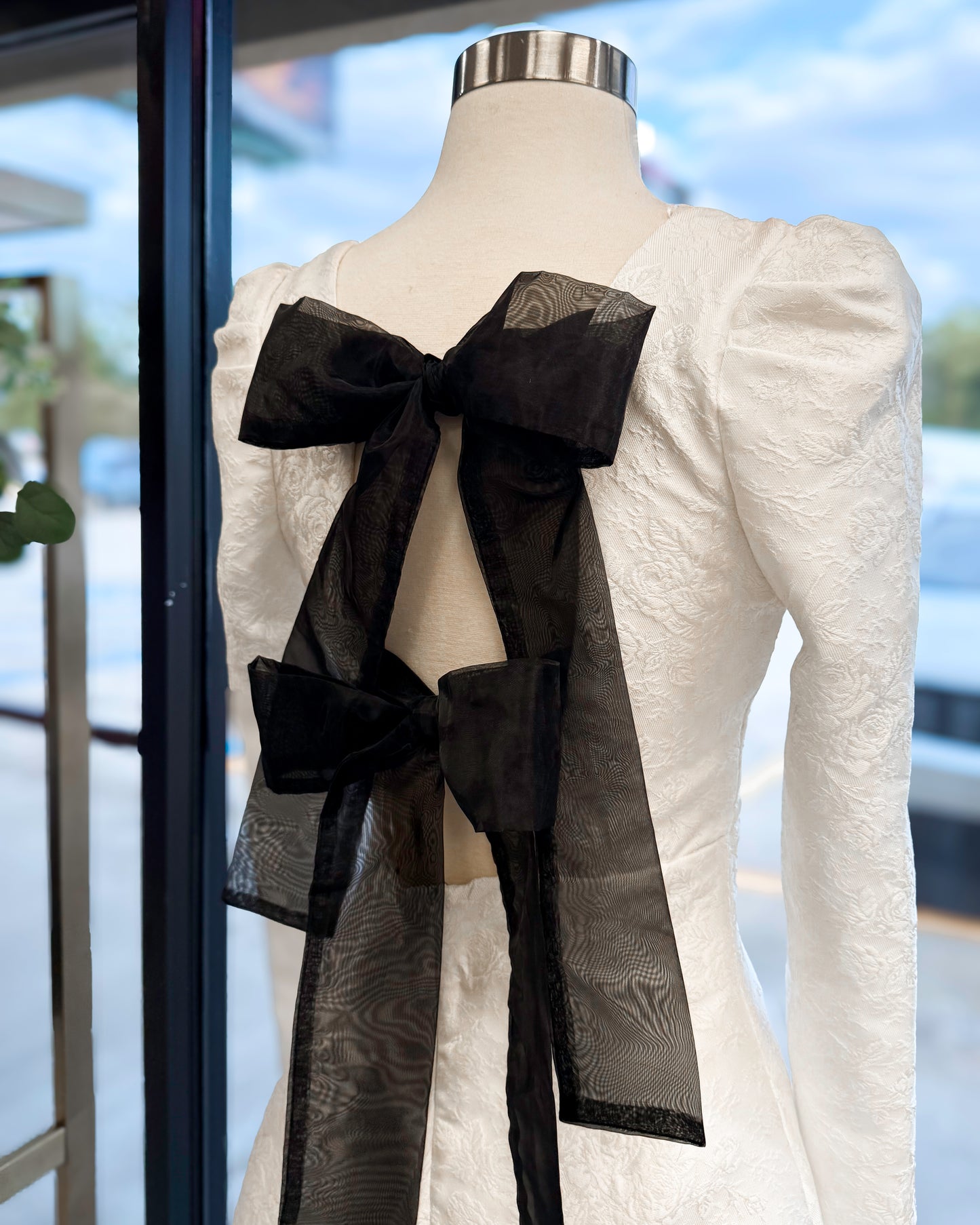 "I DO" JACQUARD MINI DRESS