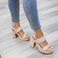 BEACH PLEASE RAFFIA HEELS