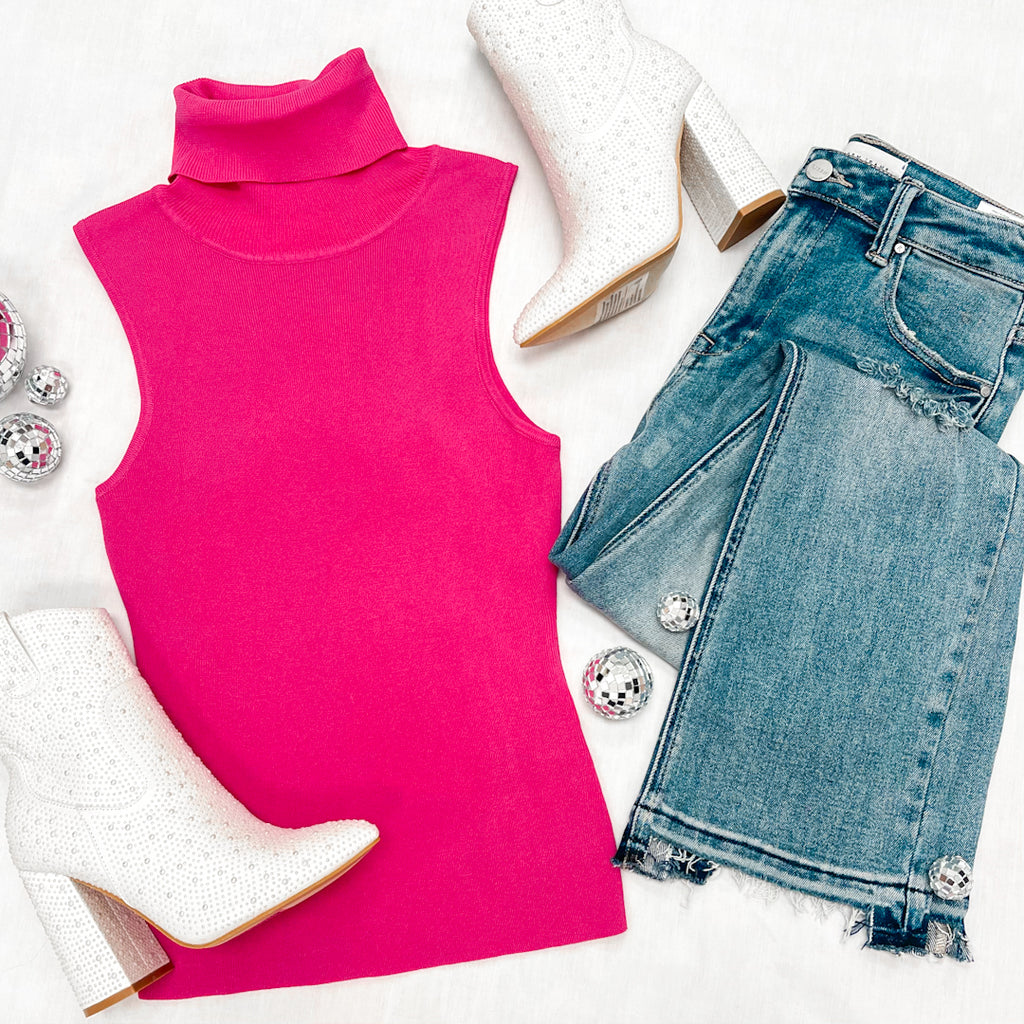 Mock Neck Sweater Tank