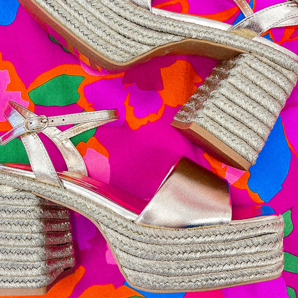 BELISE RAFFIA PLATFROM WEDGES