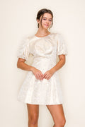MAIN ATTRACTION JACQUARD MINI DRESS