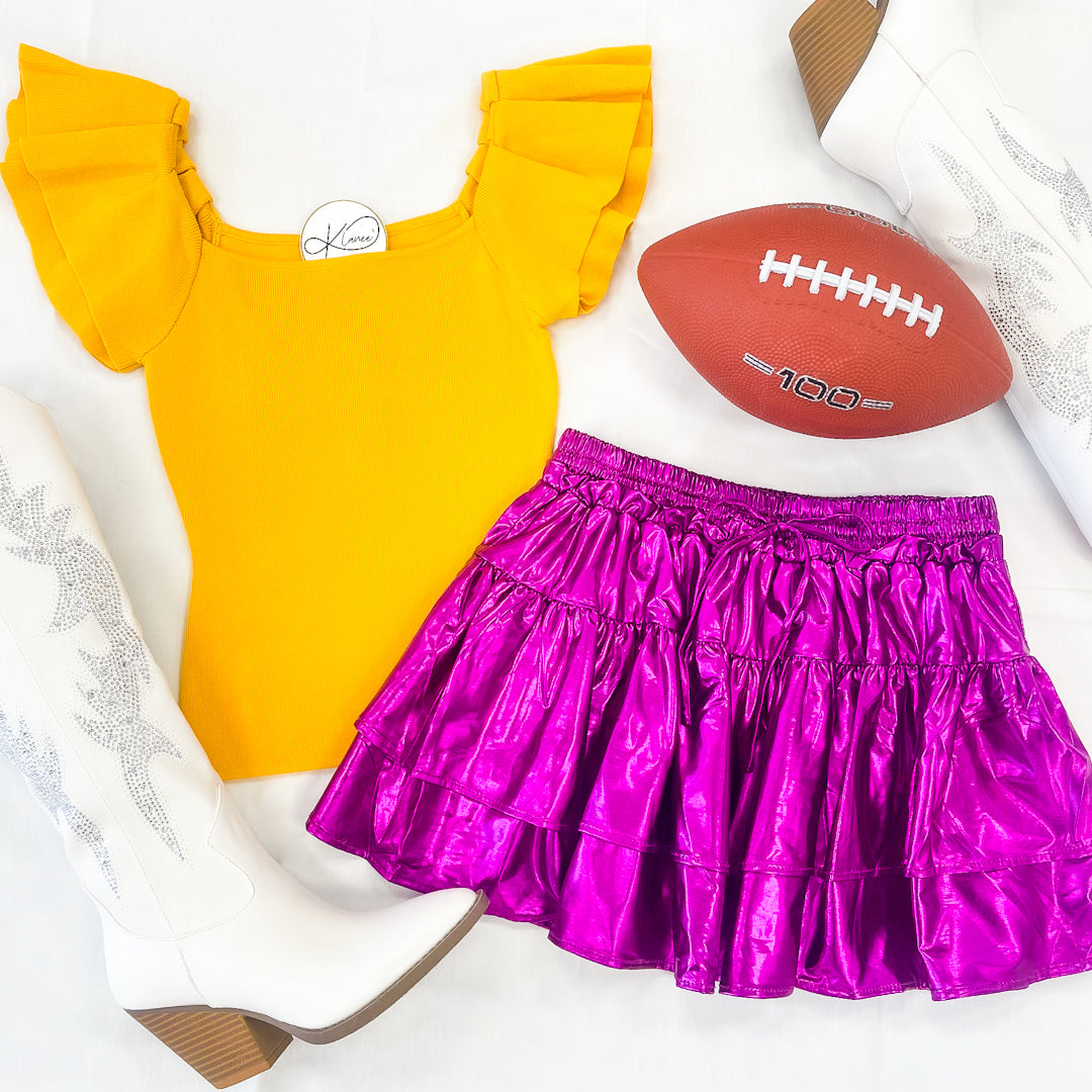 Metallic Gameday Skort