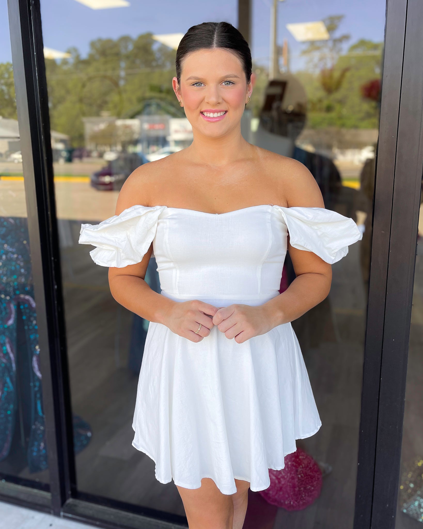 Puff Sleeve Babydoll Dress