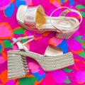 BELISE RAFFIA PLATFROM WEDGES