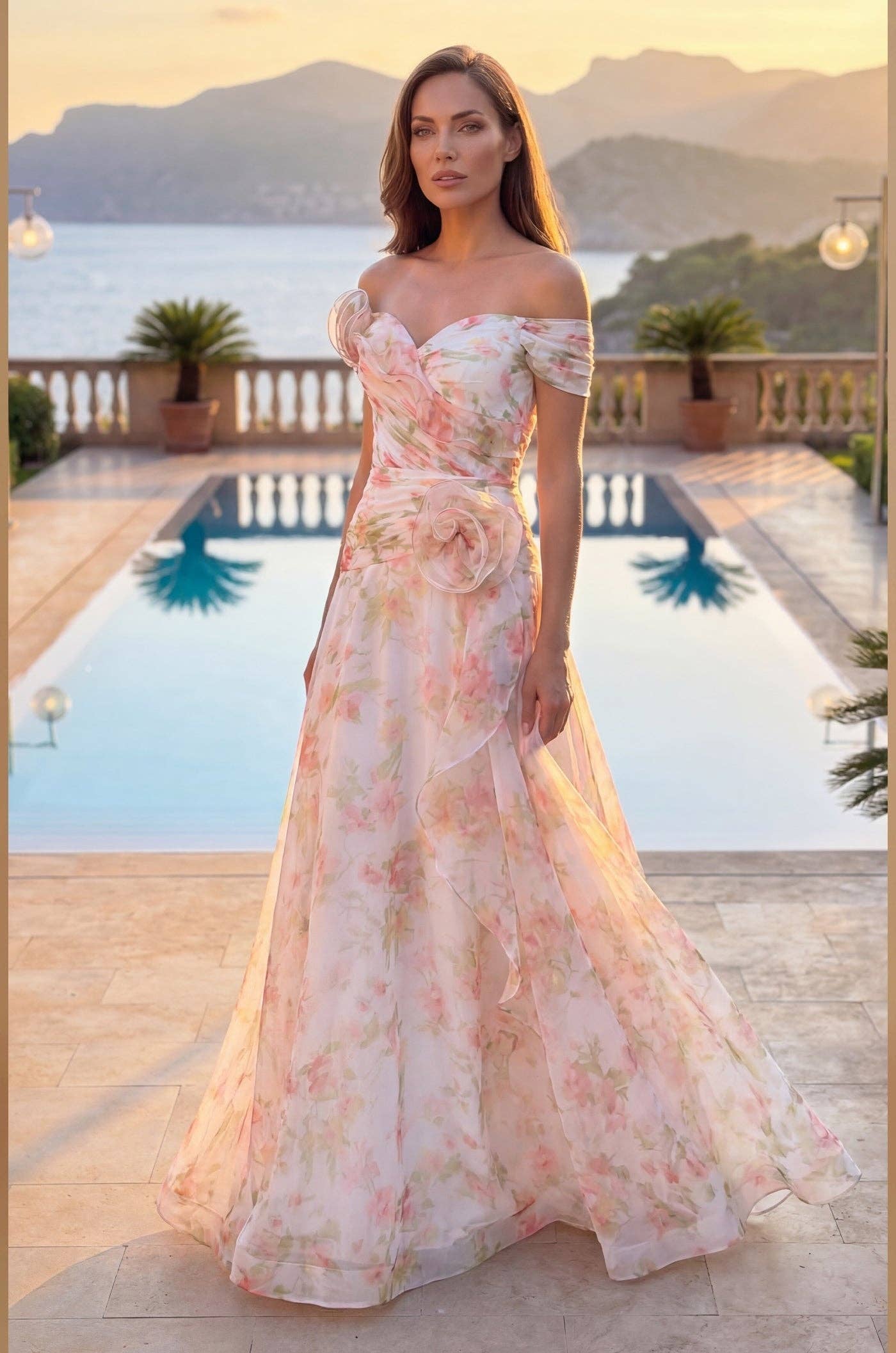FRANCESCA FLORAL FORMAL GOWN