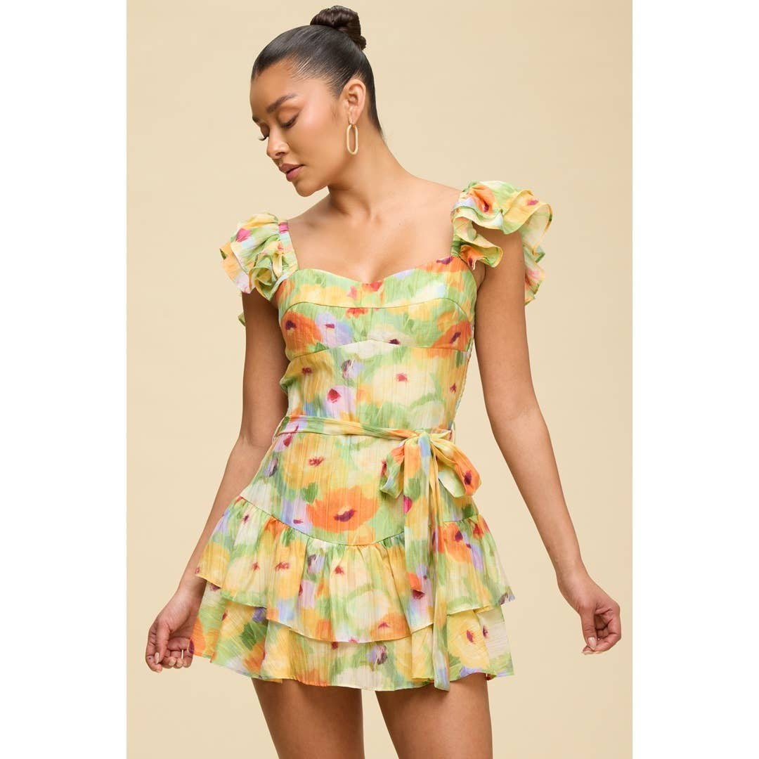 LA BELLE FLORAL ROMPER