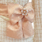 Gold Jacquard Sash + Premade Bow