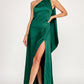 'GREEN WITH ENVY' SATIN MIDI