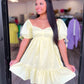 'DAISY' PUFF SLEEVE BABYDOLL DRESS