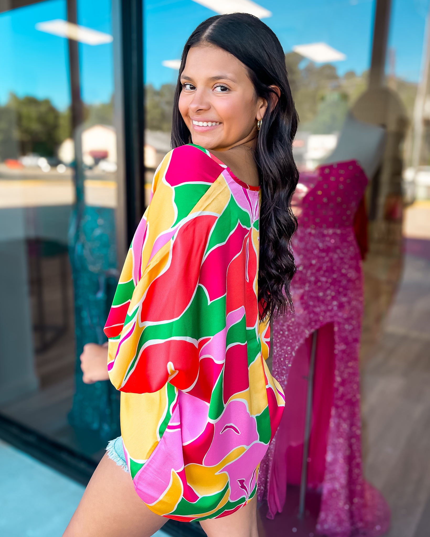 TALK TROPICAL TO ME PRINTED TOP