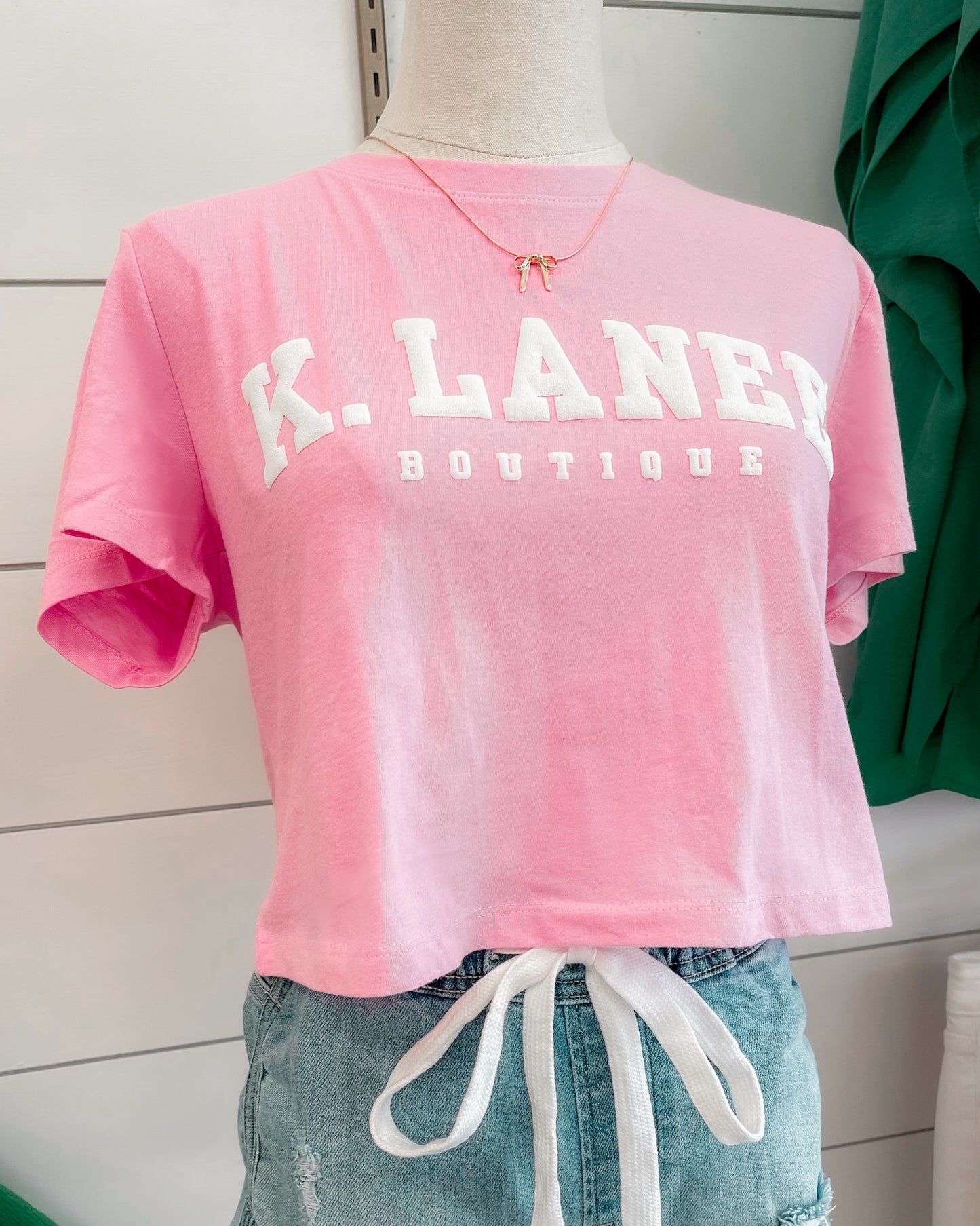 KLB CROPPED VARSITY TEE