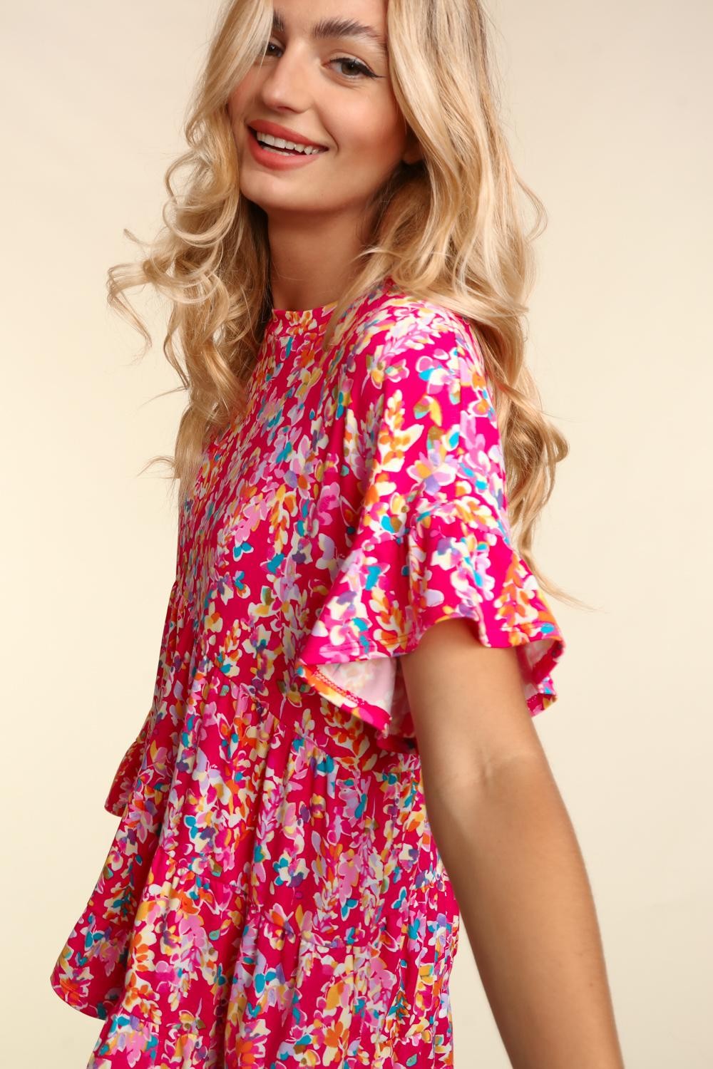 'FLORAL AFFAIR' TIERED TOP