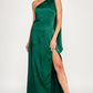 'GREEN WITH ENVY' SATIN MIDI