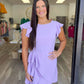 Lavender Ruffle Detail Dress