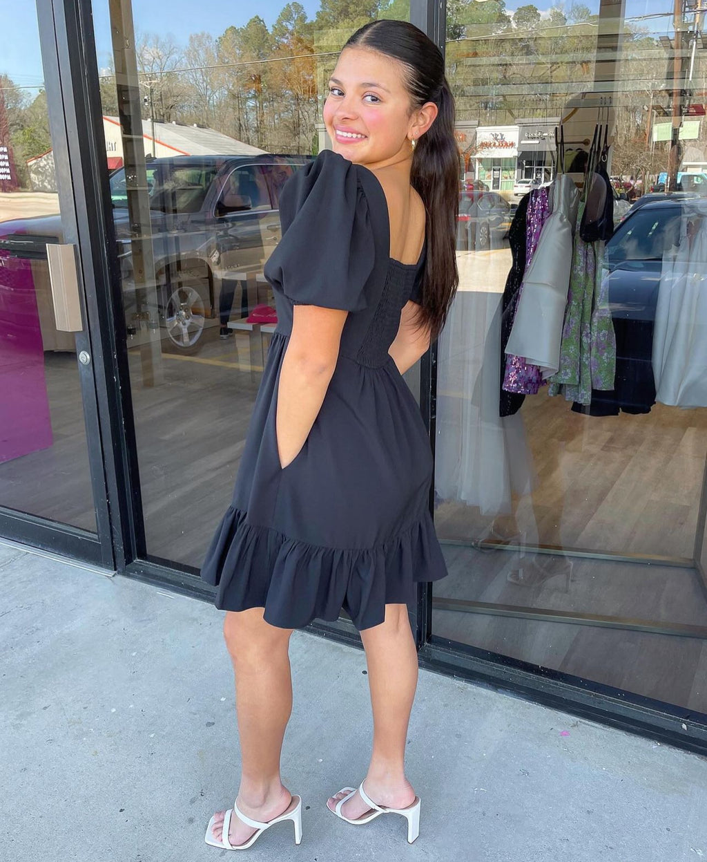 'Spring Fling' Puff Sleeve Dress