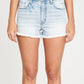 LULU ACID WASH CUT-OFF DENIM SHORTS