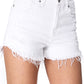 LULU WHITE CUT-OFF DENIM SHO